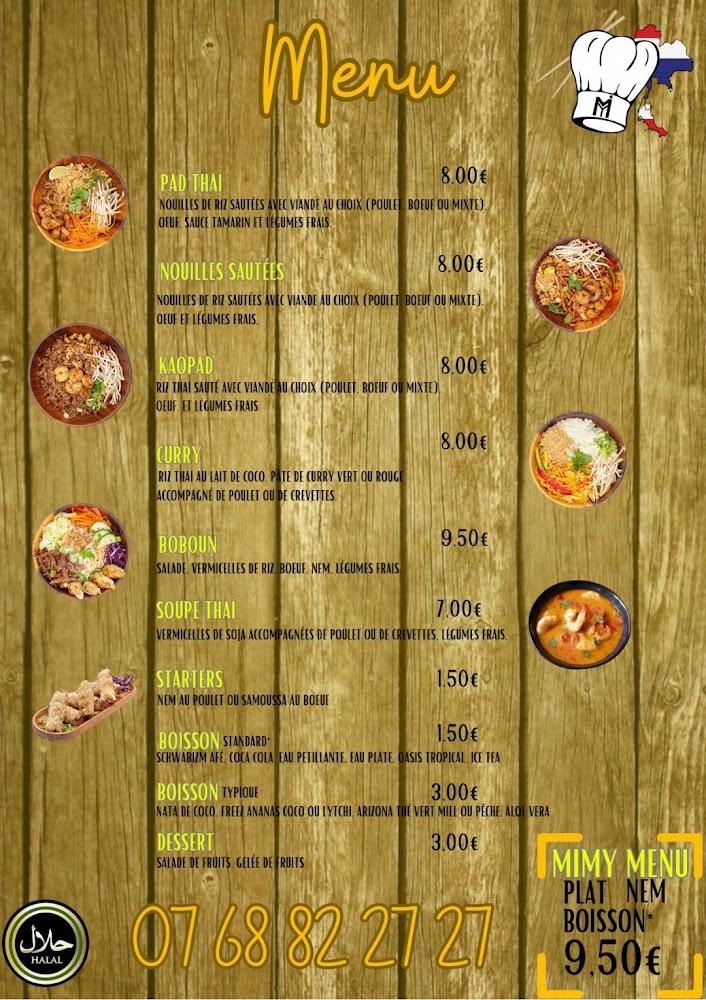 Mimy Thaï - Menu Image 1